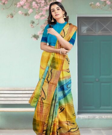 Shaded Gachi Tussar Saree : A Canvas of Modern Hues
