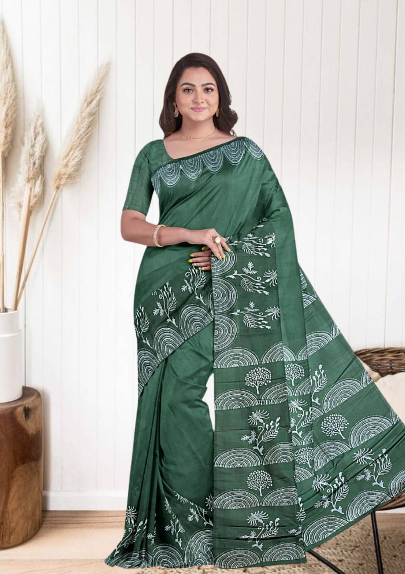 Heirloom Quality: Handpainted Bishnupuri Katan Silk Saree