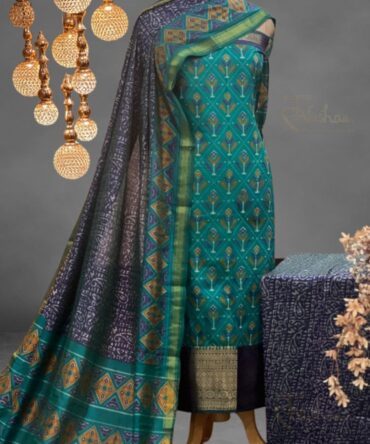Patola Printed Silk Suit 2