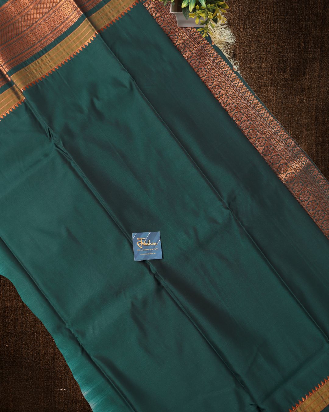 Cream & Green Kanjeevaram Saree: The Elegance of Tradition