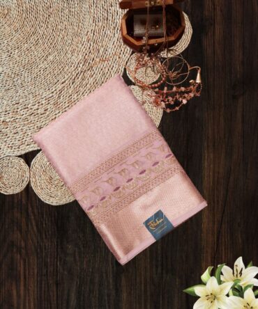 Handwoven Tissue Mauve Saree