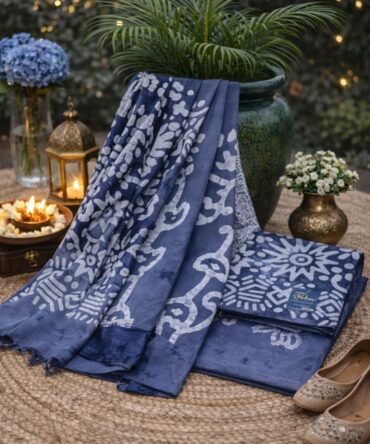 Grey Batik Cotton Suit