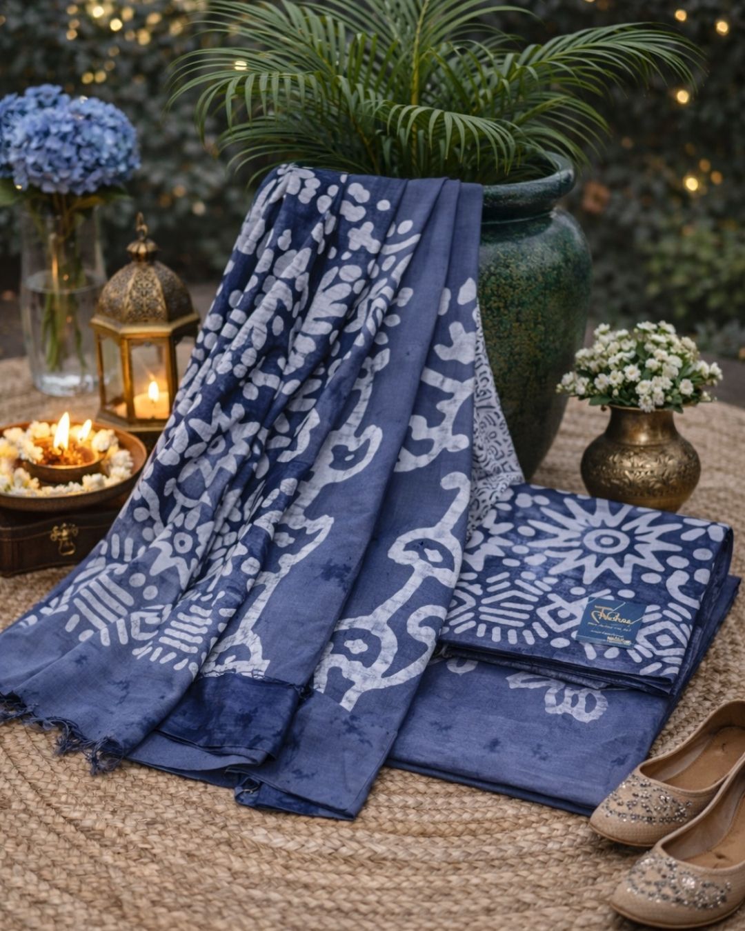 Grey Batik Cotton Suit